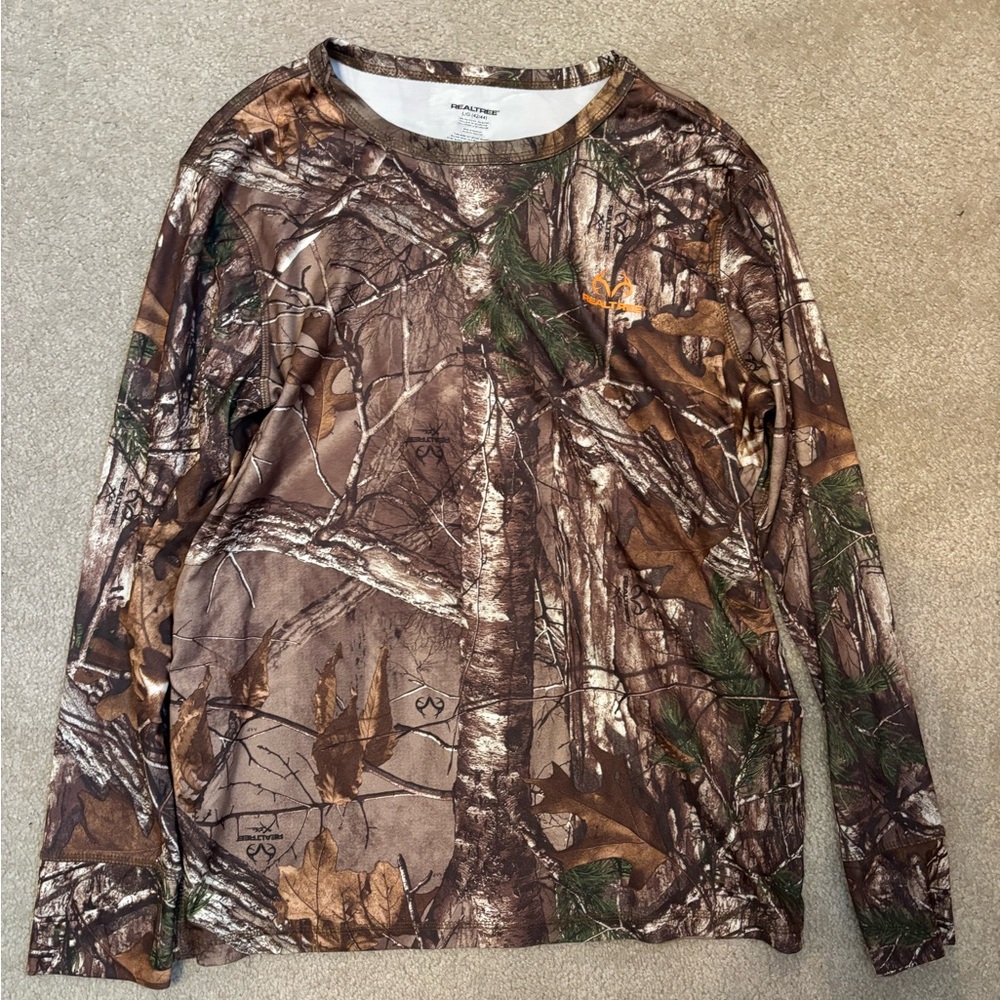 Realtree Camouflage Shirt Thermal Baselayer
